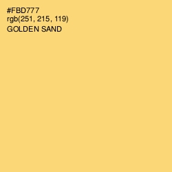 #FBD777 - Golden Sand Color Image